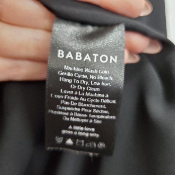 Babaton Gilroy Black Zipper Bomber Blazer Jacket Size S - Picture 8 of 12